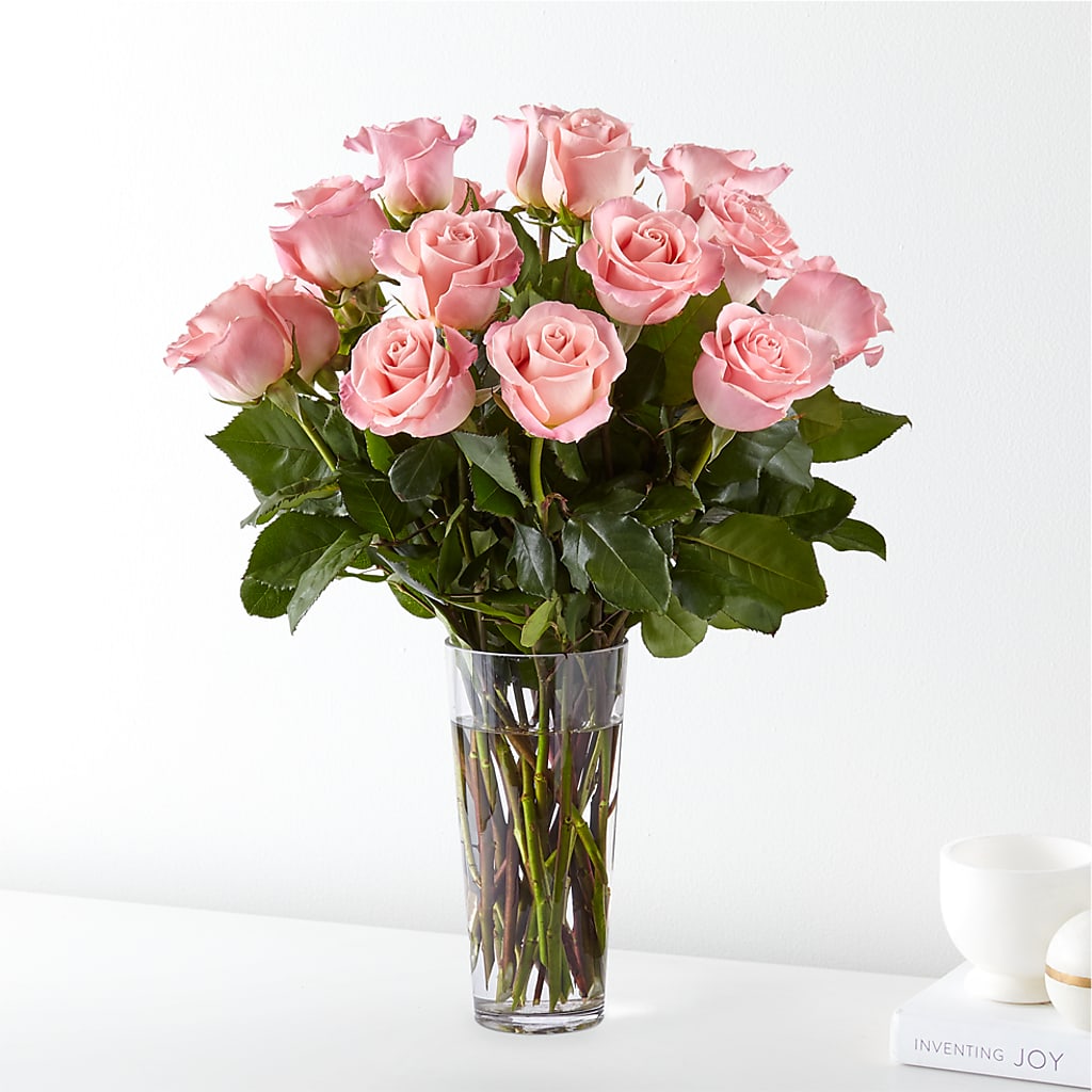 Long Stem Pink Rose Bouquet – GORDILLO'S FLOWERS AND GIFTS LLC, Mishawaka IN