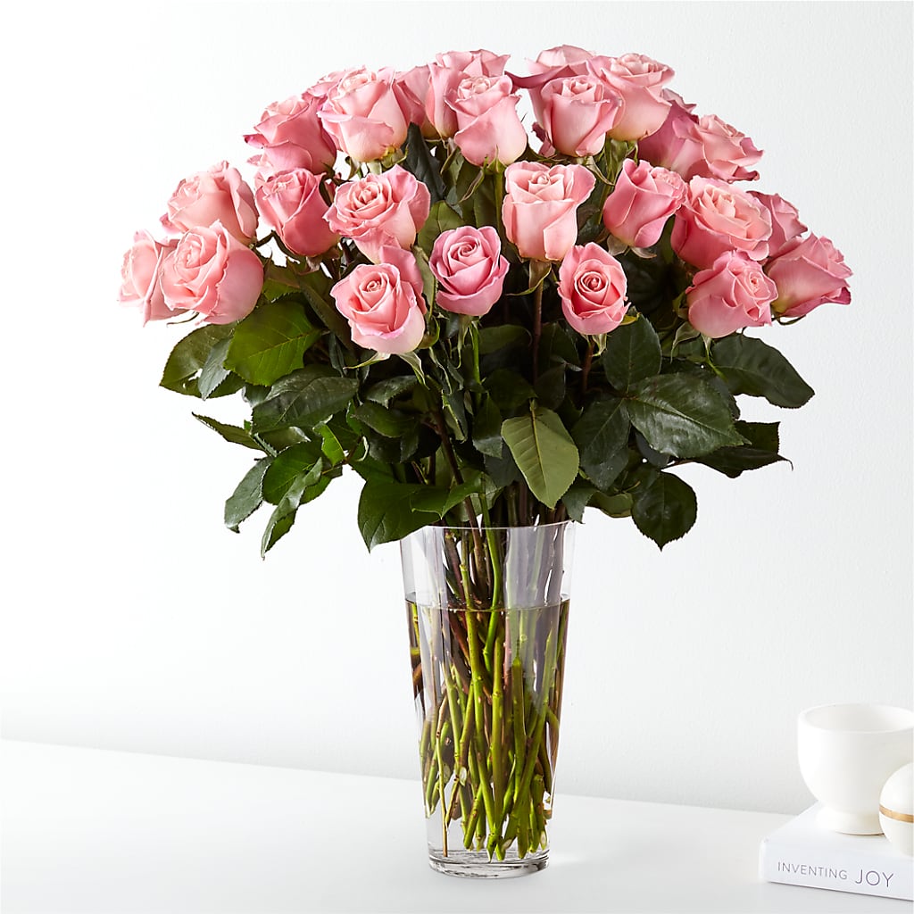 Long Stem Pink Rose Bouquet – GORDILLO'S FLOWERS AND GIFTS LLC, Mishawaka IN