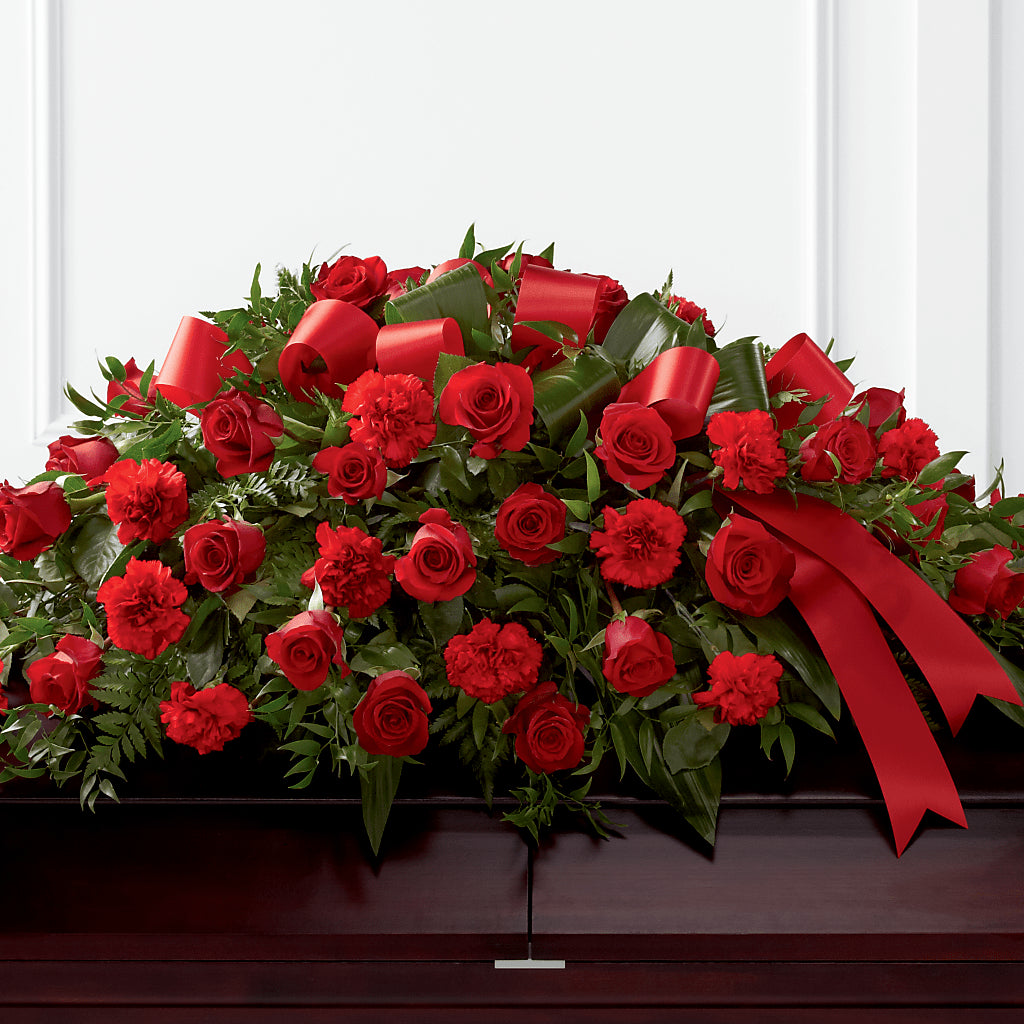 Tribute of Life Casket Spray – GORDILLO'S FLOWERS AND GIFTS LLC, Mishawaka IN