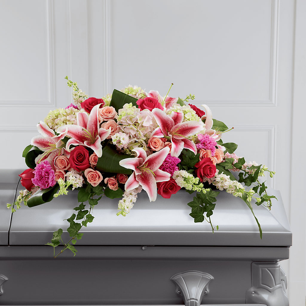 Splendid Grace Casket Spray – GORDILLO'S FLOWERS AND GIFTS LLC, Mishawaka IN