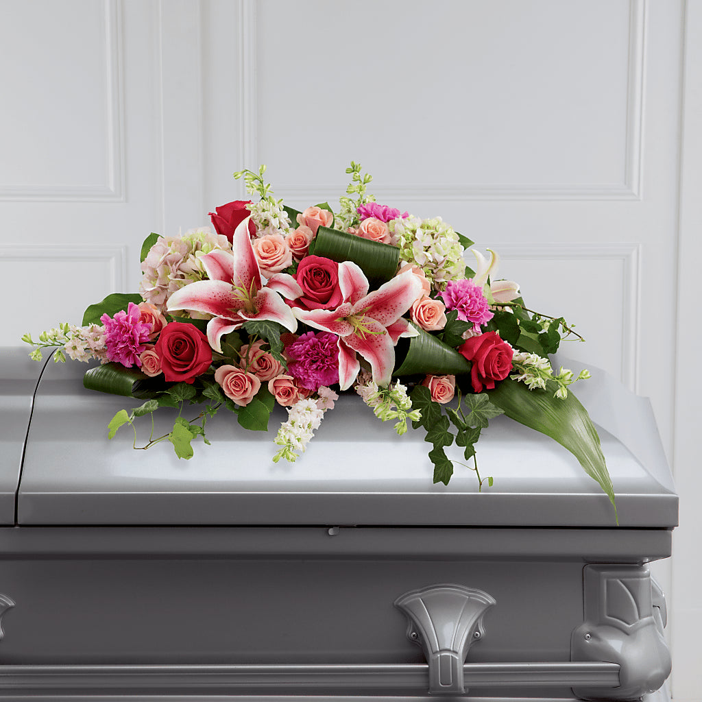 Splendid Grace Casket Spray – GORDILLO'S FLOWERS AND GIFTS LLC, Mishawaka IN
