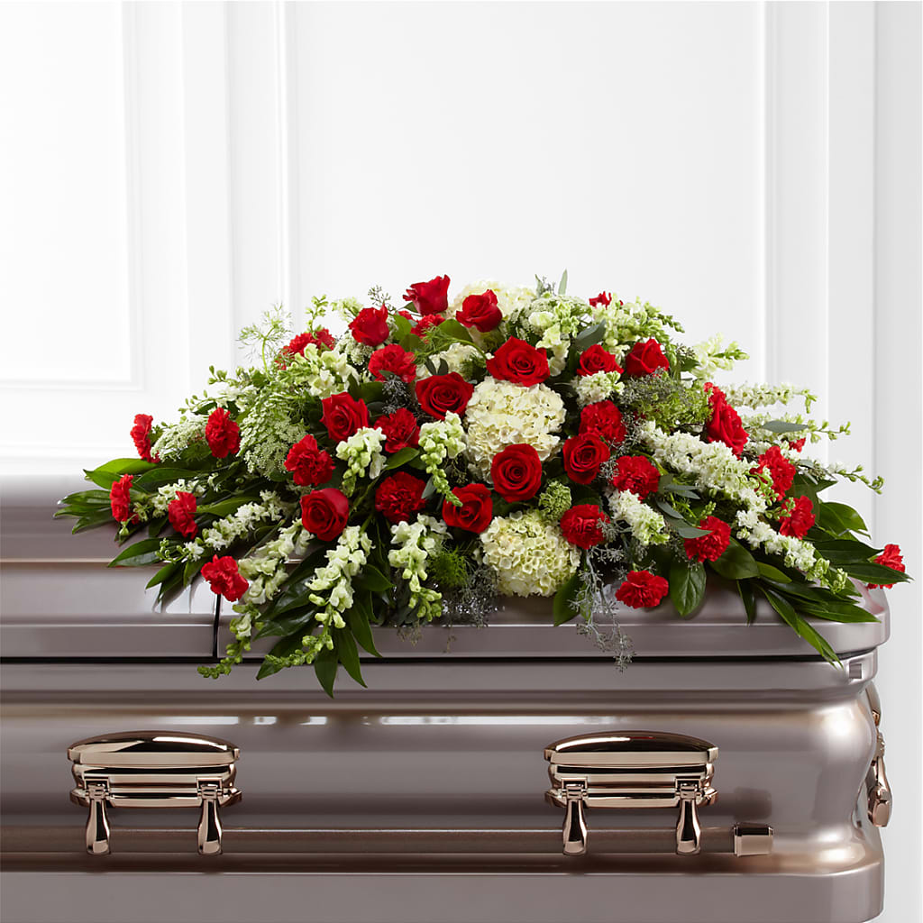 Sincerity Casket Spray – GORDILLO'S FLOWERS AND GIFTS LLC, Mishawaka IN