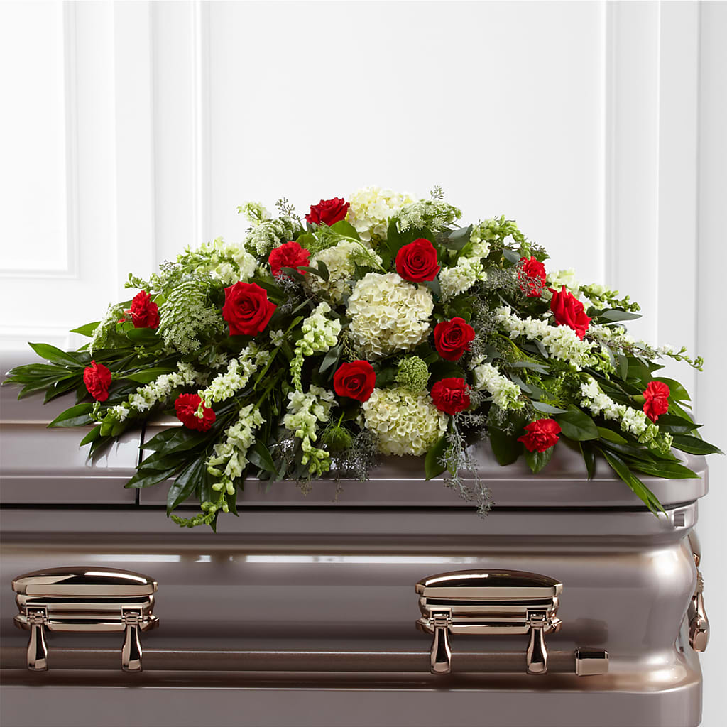 Sincerity Casket Spray – GORDILLO'S FLOWERS AND GIFTS LLC, Mishawaka IN