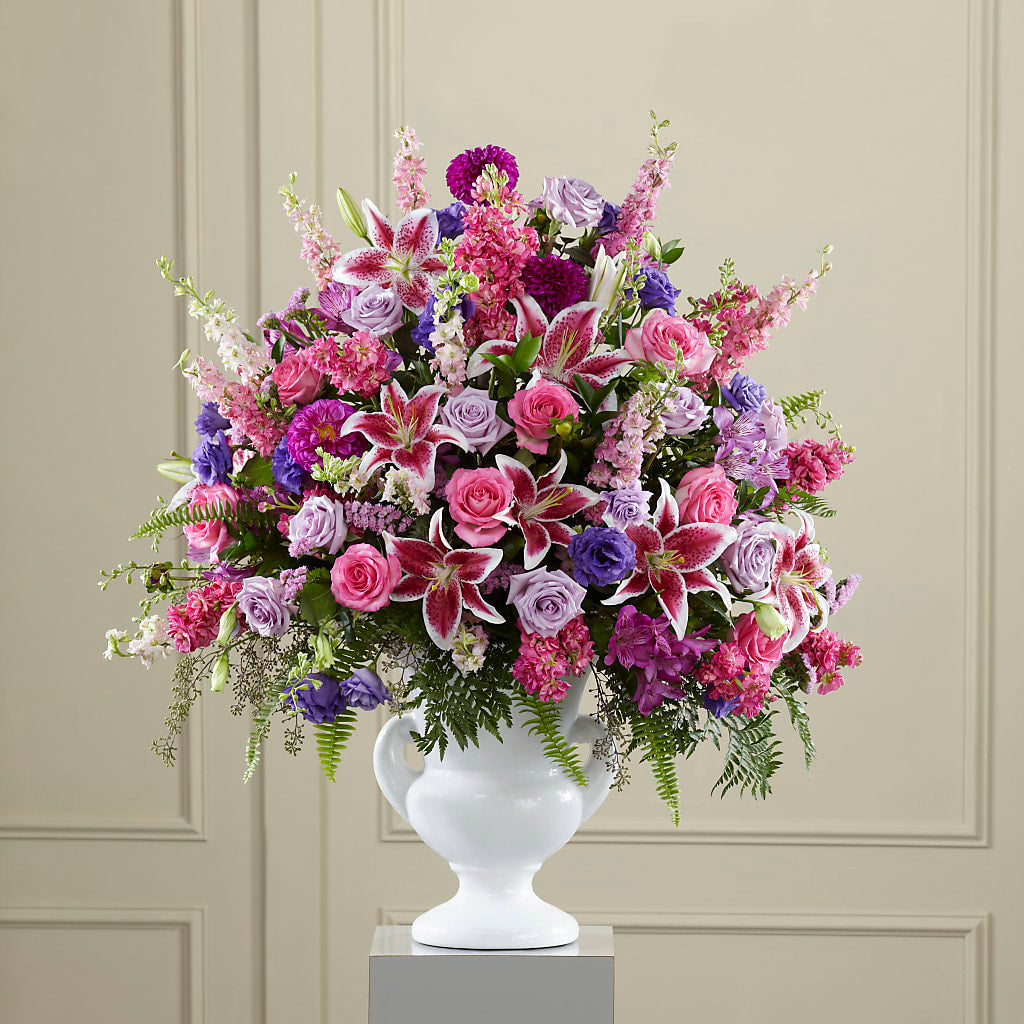 Peaceful Tribute Arrangement – GORDILLO'S FLOWERS AND GIFTS LLC, Mishawaka IN