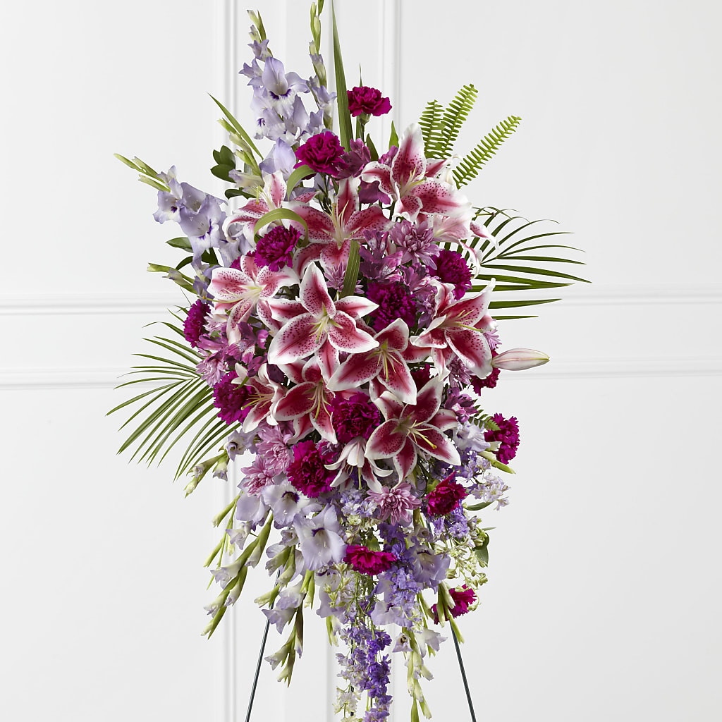 Tender Touch Standing Spray – GORDILLO'S FLOWERS AND GIFTS LLC, Mishawaka IN