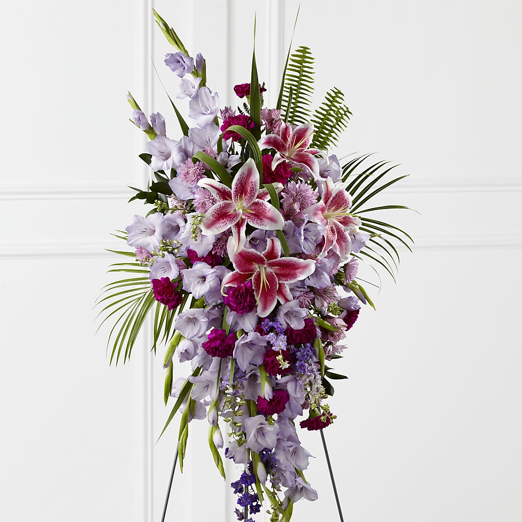 Tender Touch Standing Spray – GORDILLO'S FLOWERS AND GIFTS LLC, Mishawaka IN