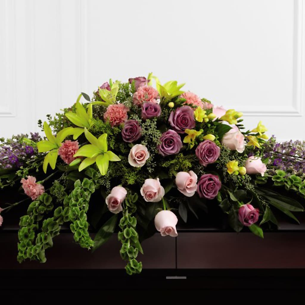 Forever Beloved Casket Spray – GORDILLO'S FLOWERS AND GIFTS LLC, Mishawaka IN