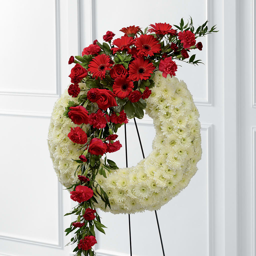 Graceful Tribute Wreath – GORDILLO'S FLOWERS AND GIFTS LLC, Mishawaka IN