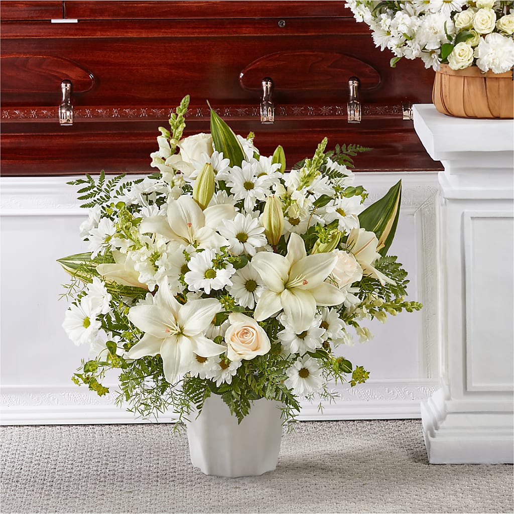 Thoughts of Tranquility Floor Basket – GORDILLO'S FLOWERS AND GIFTS LLC, Mishawaka IN