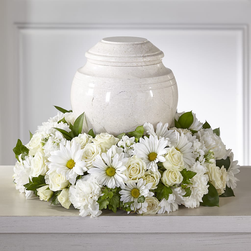 Ivory Gardens Cremation Adornment – GORDILLO'S FLOWERS AND GIFTS LLC, Mishawaka IN