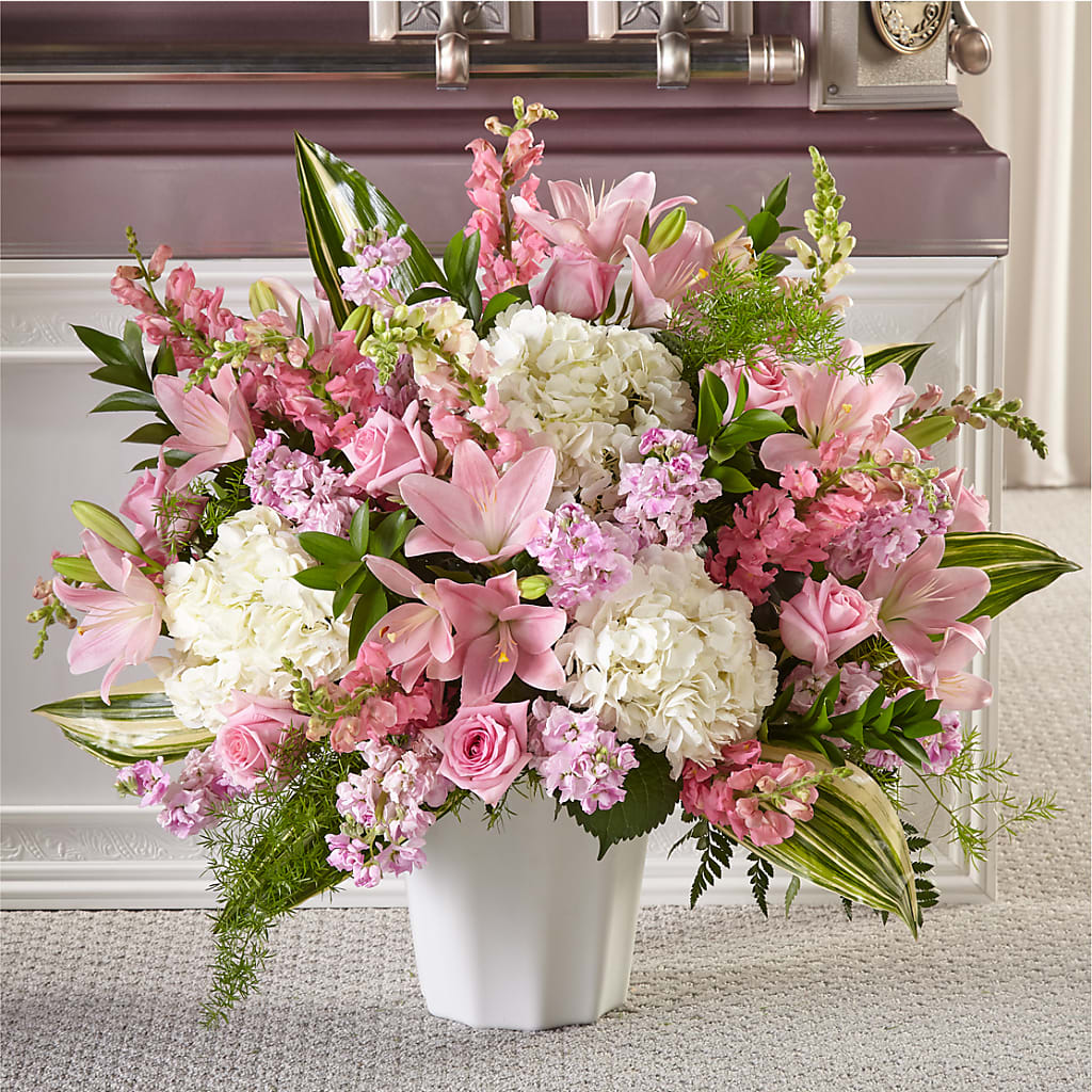 Simply Serene Floor Basket – GORDILLO'S FLOWERS AND GIFTS LLC, Mishawaka IN