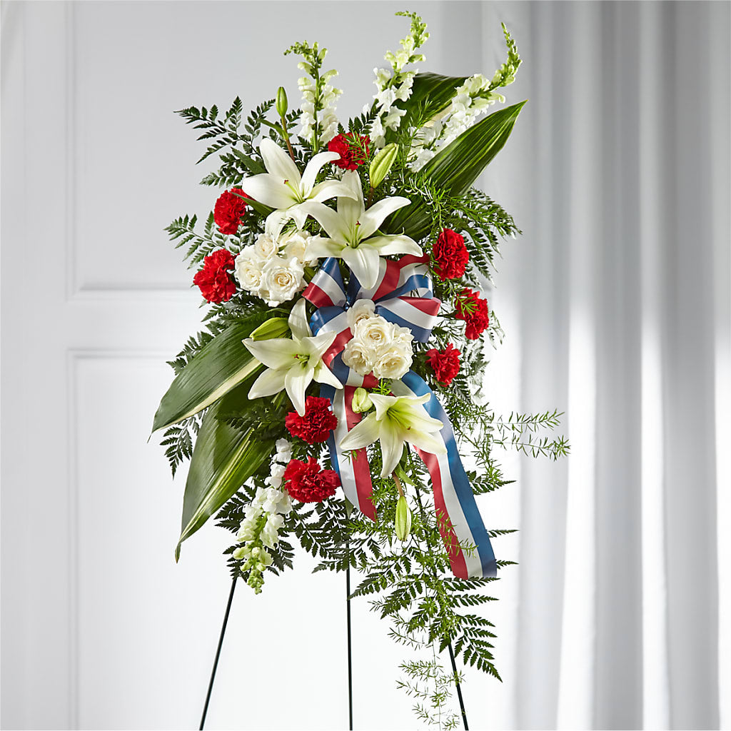 Stars of Life Standing Spray – GORDILLO'S FLOWERS AND GIFTS LLC, Mishawaka IN