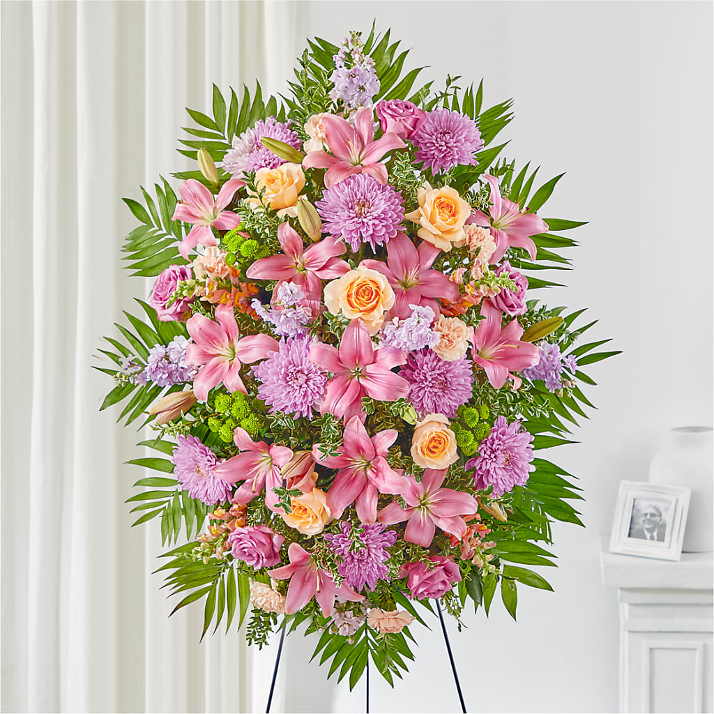 Love & Light Standing Spray – GORDILLO'S FLOWERS AND GIFTS LLC, Mishawaka IN