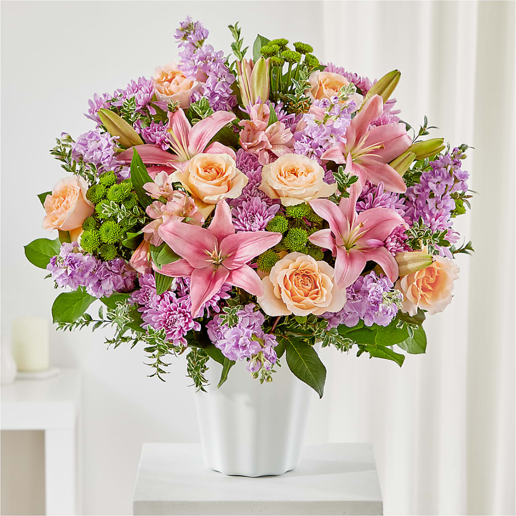Supportive Embrace Tabletop Basket – GORDILLO'S FLOWERS AND GIFTS LLC, Mishawaka IN