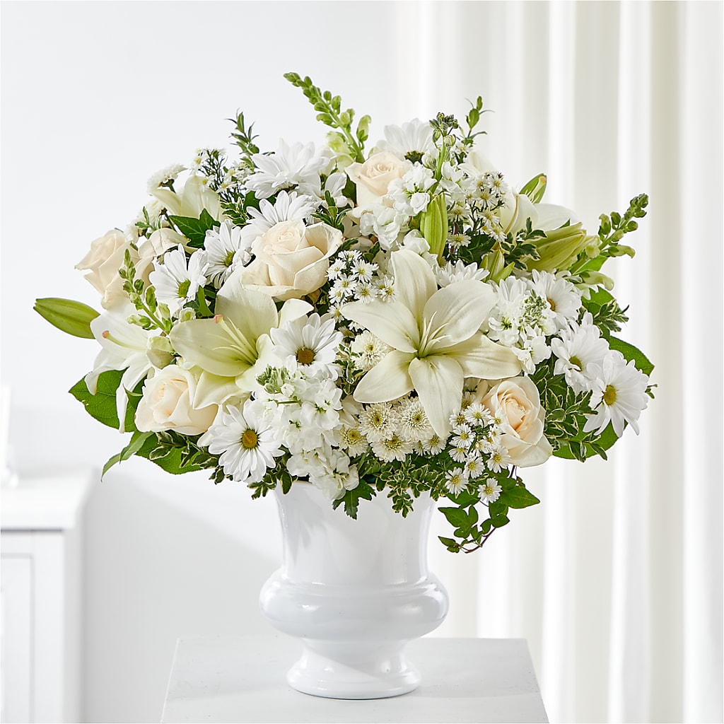 Uplifting Urn Arrangement – GORDILLO'S FLOWERS AND GIFTS LLC, Mishawaka IN