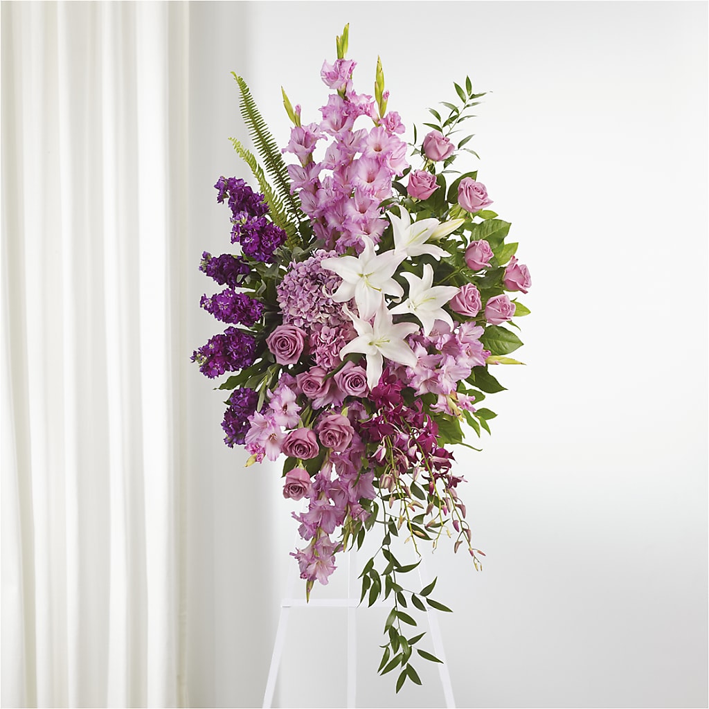 Never Alone Standing Spray – GORDILLO'S FLOWERS AND GIFTS LLC, Mishawaka IN