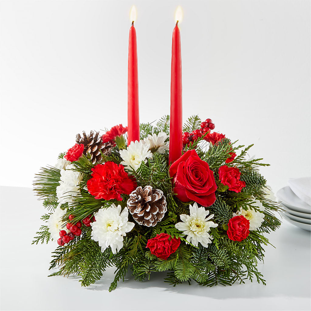 Holiday Soiree Centerpiece – GORDILLO'S FLOWERS AND GIFTS LLC, Mishawaka IN