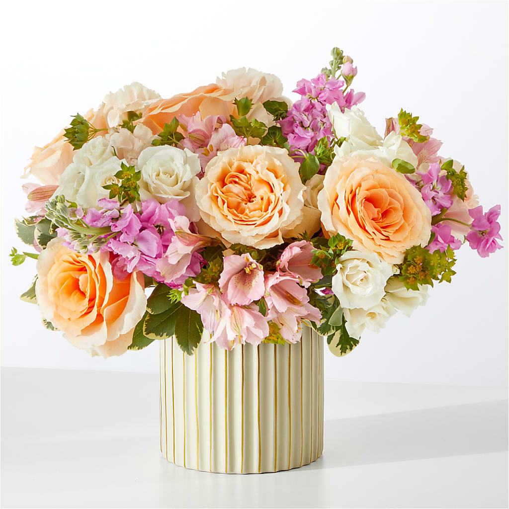 Paradise Bouquet with Ivory Vase – GORDILLO'S FLOWERS AND GIFTS LLC, Mishawaka IN