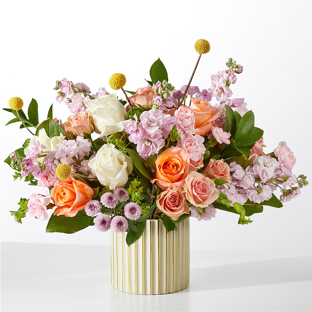 French Market Bouquet with Ivory Vase – GORDILLO'S FLOWERS AND GIFTS LLC, Mishawaka IN