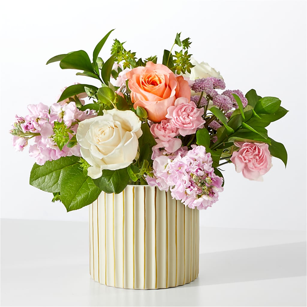 French Market Bouquet with Ivory Vase – GORDILLO'S FLOWERS AND GIFTS LLC, Mishawaka IN