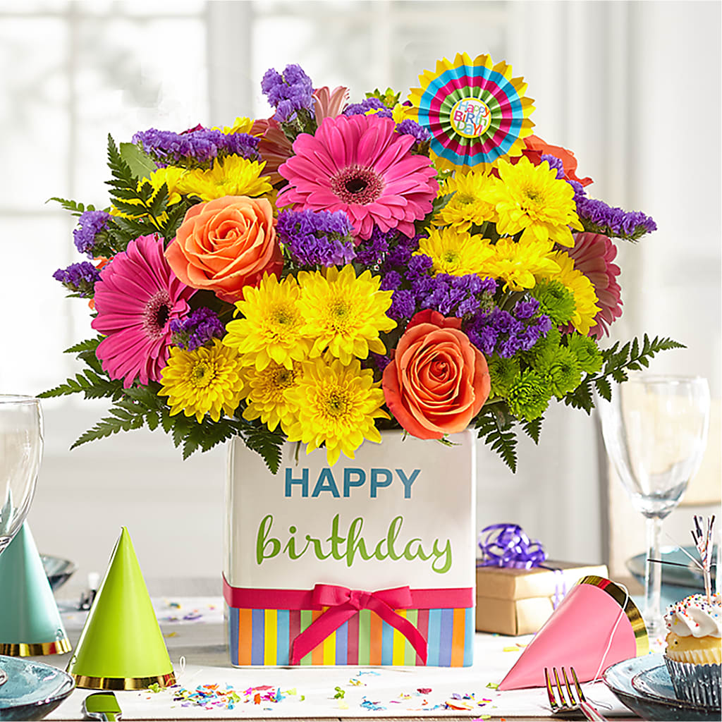 Birthday Brights Bouquet – GORDILLO'S FLOWERS AND GIFTS LLC, Mishawaka IN
