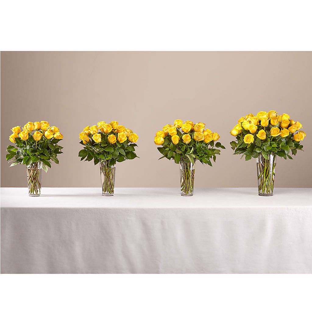 Long Stem Yellow Rose Bouquet – GORDILLO'S FLOWERS AND GIFTS LLC, Mishawaka IN