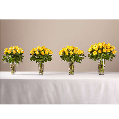 Long Stem Yellow Rose Bouquet – GORDILLO'S FLOWERS AND GIFTS LLC, Mishawaka IN