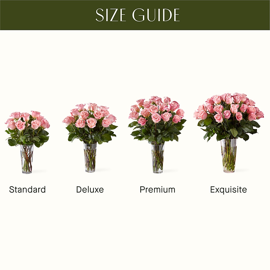 Long Stem Pink Rose Bouquet – GORDILLO'S FLOWERS AND GIFTS LLC, Mishawaka IN