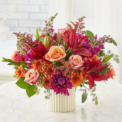 Burgundy Landscape Bouquet – GORDILLO'S FLOWERS AND GIFTS LLC, Mishawaka IN