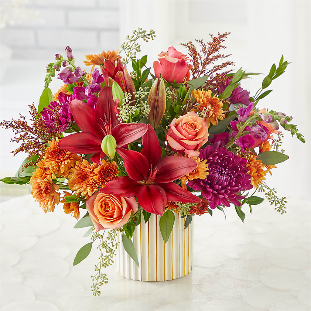 Burgundy Landscape Bouquet – GORDILLO'S FLOWERS AND GIFTS LLC, Mishawaka IN