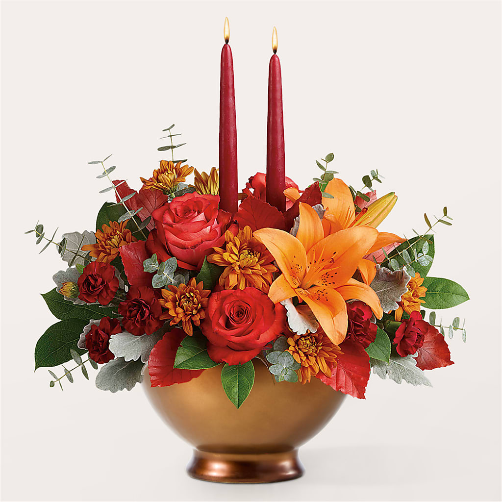 Fruits of Fall Centerpiece – GORDILLO'S FLOWERS AND GIFTS LLC, Mishawaka IN