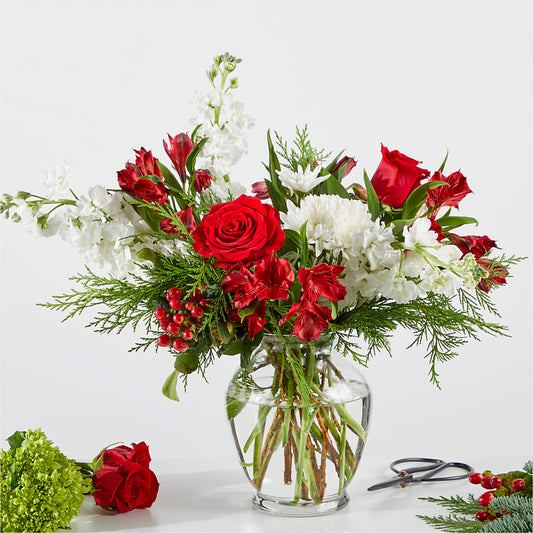 Merry Moment Bouquet – A Florist Original – GORDILLO'S FLOWERS AND GIFTS LLC, Mishawaka IN
