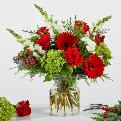 Merry Moment Bouquet – A Florist Original – GORDILLO'S FLOWERS AND GIFTS LLC, Mishawaka IN