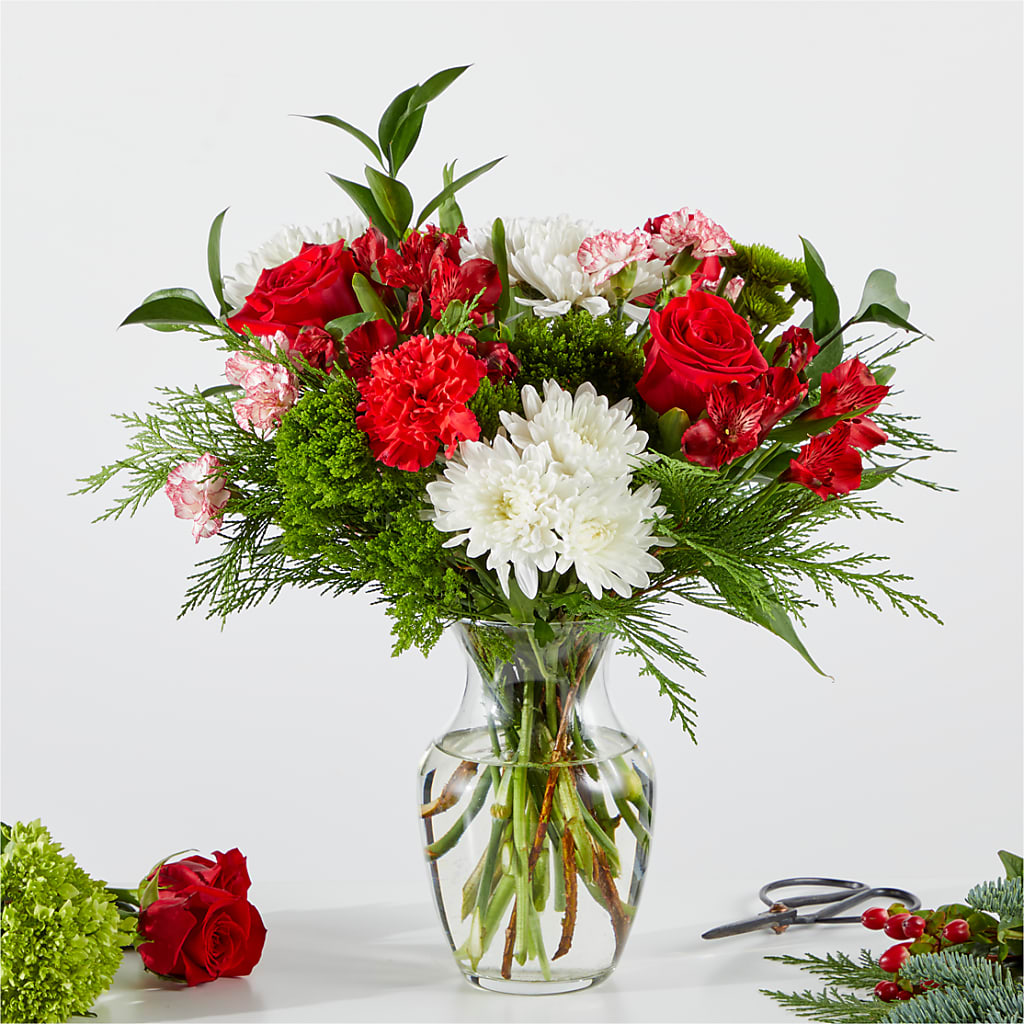 Merry Moment Bouquet – A Florist Original – GORDILLO'S FLOWERS AND GIFTS LLC, Mishawaka IN