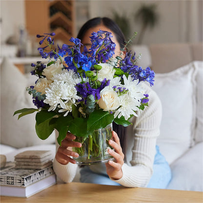 Cerulean Waves Bouquet – GORDILLO'S FLOWERS AND GIFTS LLC, Mishawaka IN