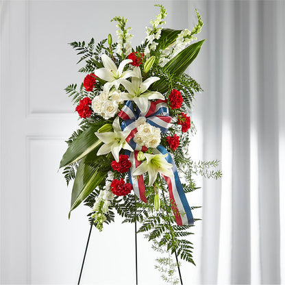 Stars of Life Standing Spray – GORDILLO'S FLOWERS AND GIFTS LLC, Mishawaka IN