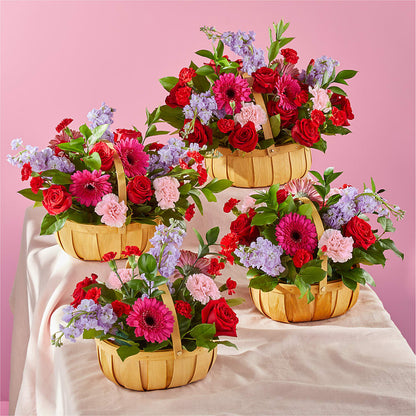 Pink Picnic Basket – GORDILLO'S FLOWERS AND GIFTS LLC, Mishawaka IN