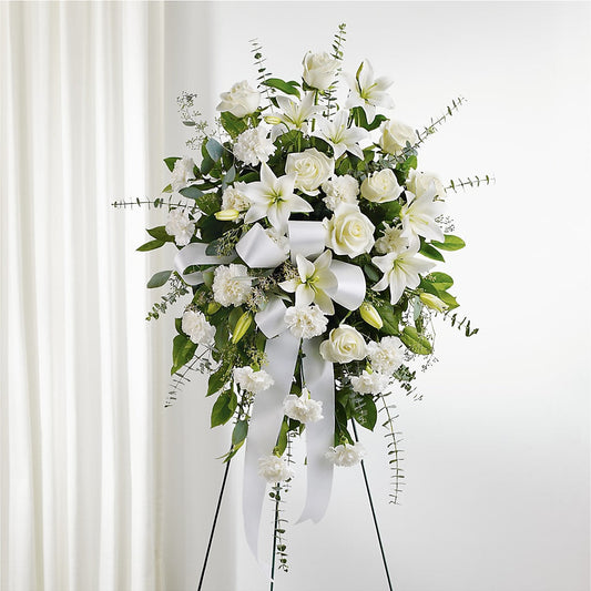 With Care Standing Spray – GORDILLO'S FLOWERS AND GIFTS LLC, Mishawaka IN